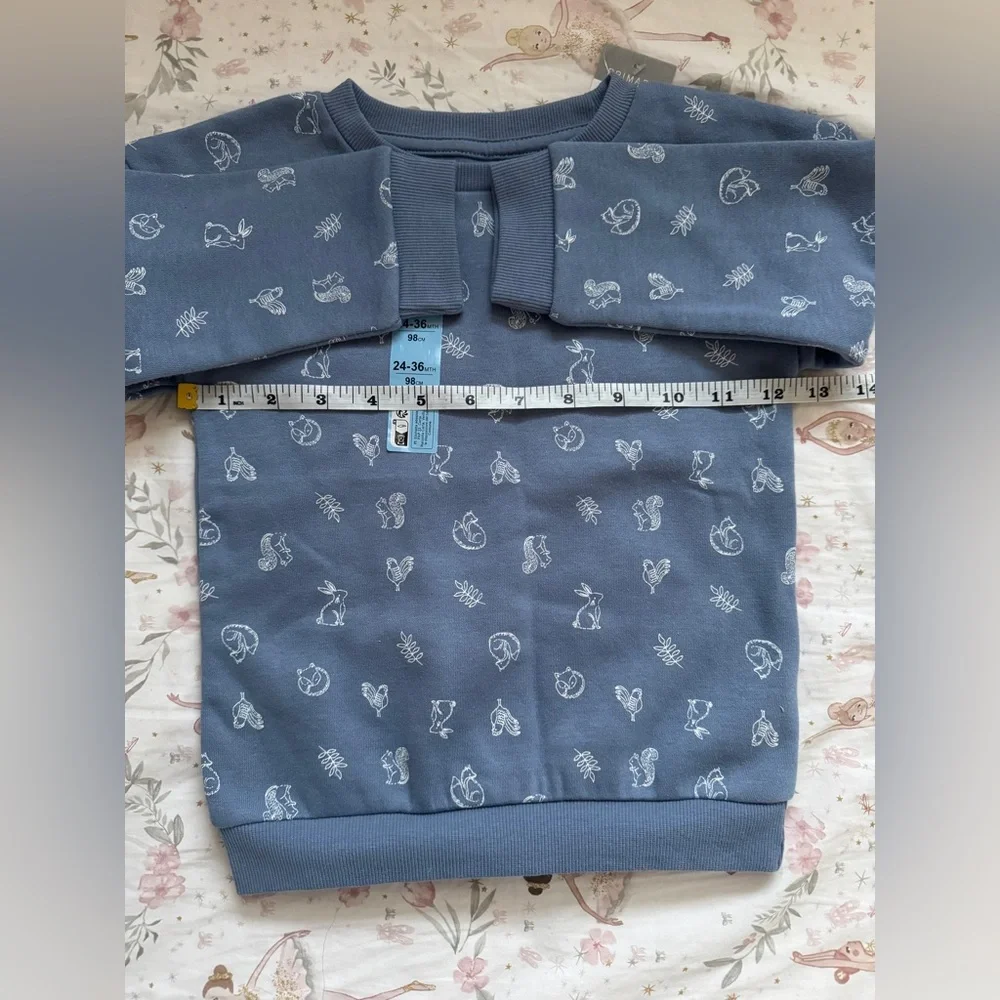 Toddler Girls Bundle 2-3T Primark & Next Sweatshirts + Floral Top | Boho Rustic